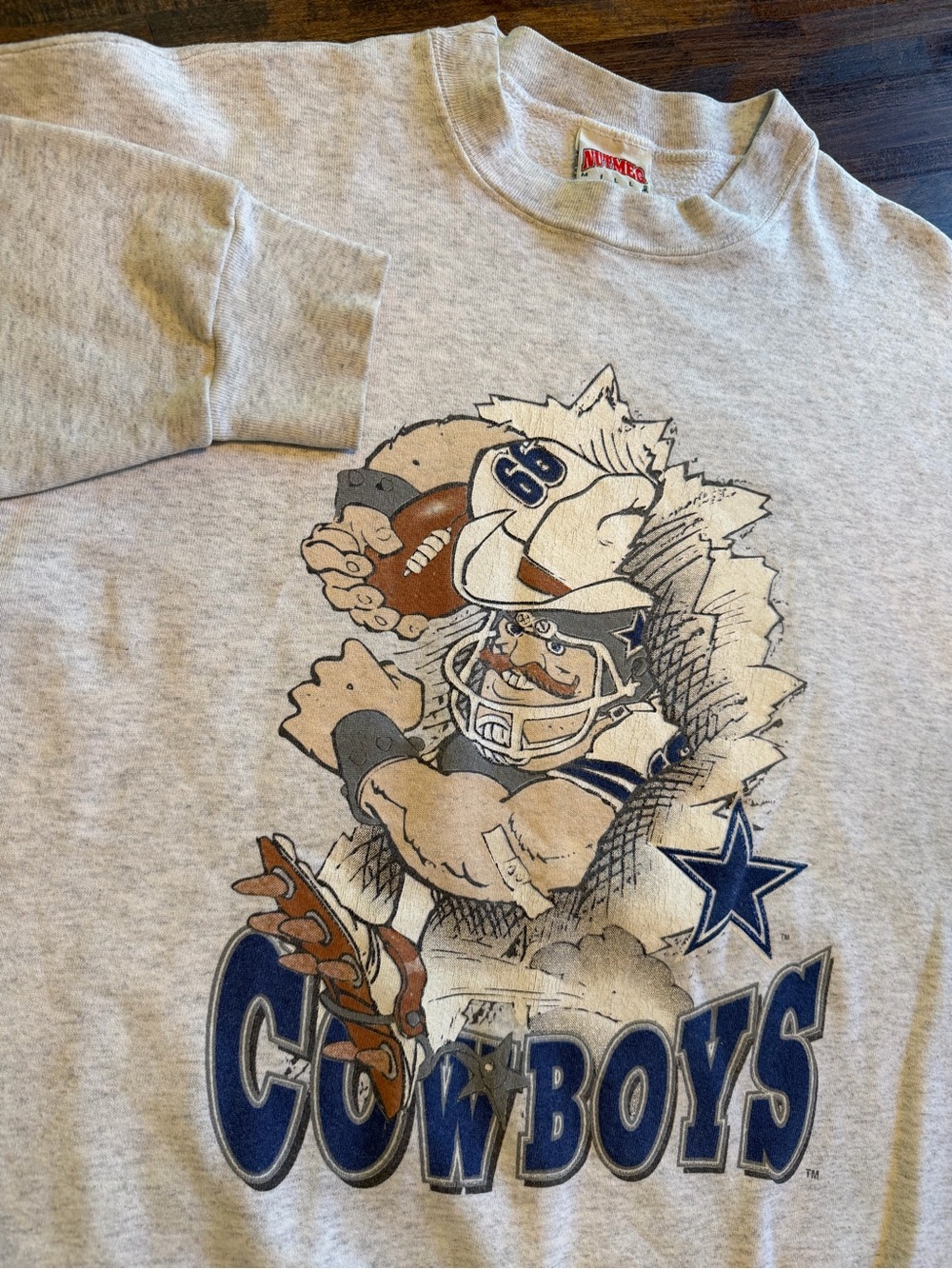 Vintage 90s Dallas Cowboys Breakthrough Sweatshirt Large Crewneck NFL Nutmeg USA